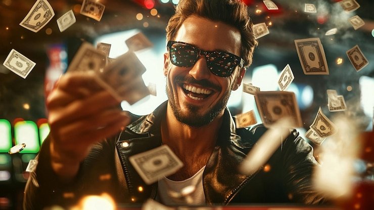Hasil putaran dan pembayaran Animasi putaran Mesin Arcade dengan hasil pemenang